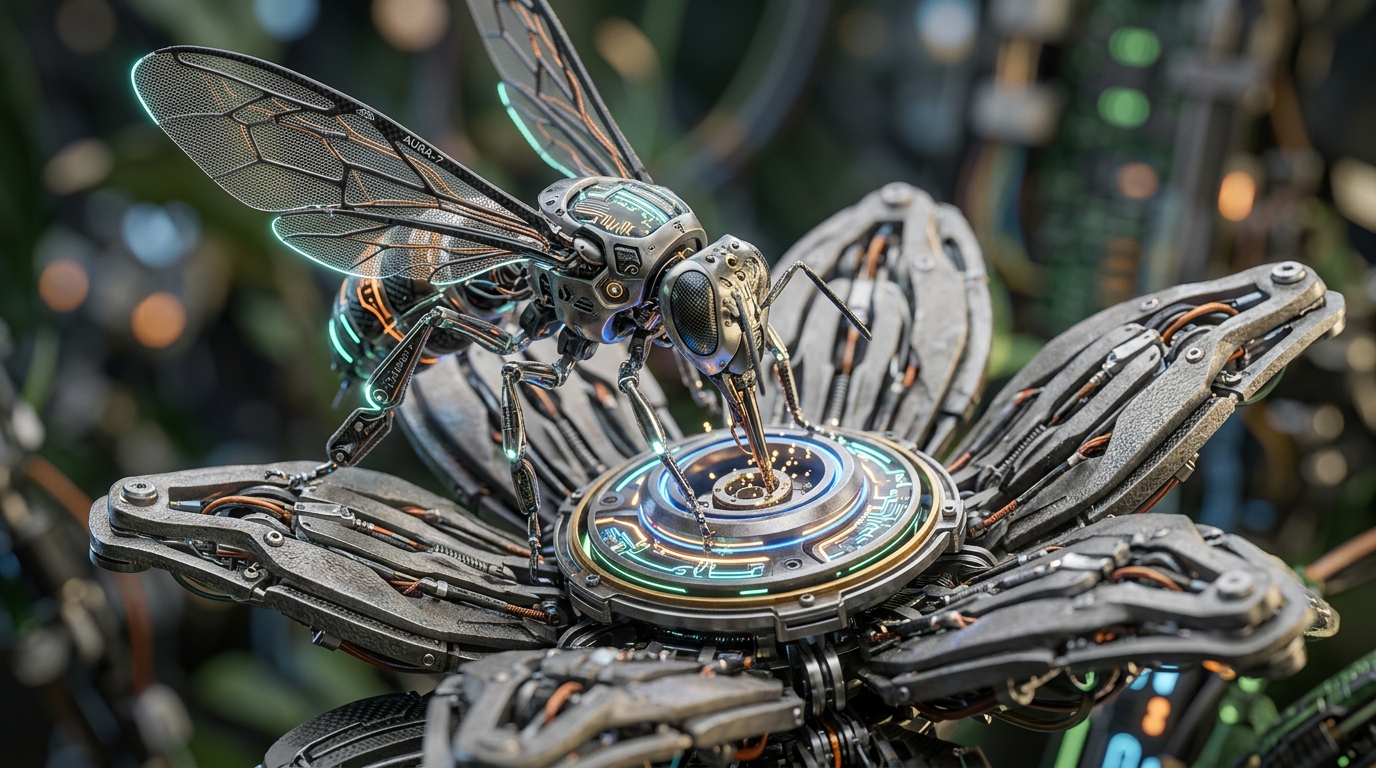 Bio-inspired robotic insect and compliant flower mechanism